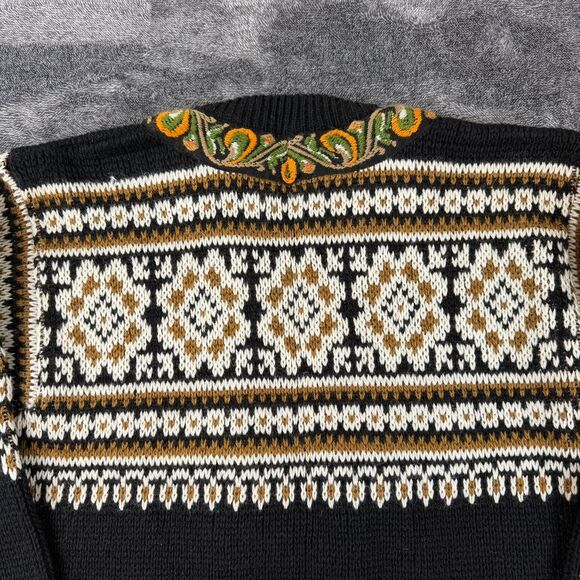Vtg Nordstrikk Virgin Wool Cardigan Embroidered Made In Norway Women's M/L* - Picture 9 of 11